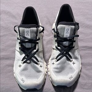On Running Black and White Athletic Shoes